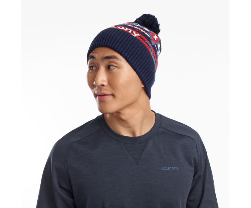 Női Saucony Rested Pom Beanies Kék | HU 514XYU